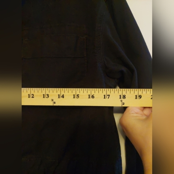 Everlane Cinchable Chore Jacket Cotton Canvas Black Sz Small MINIMALIST … - Picture 9 of 11